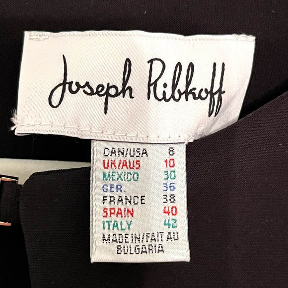 Joseph Ribkoff floral designer dress with mesh size 8 - Picture 4 of 4